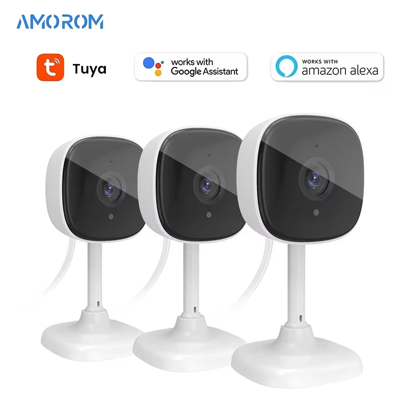 Compact Camera Mirrorless - Amorom-cámara Ip Wifi para interiores, Monitor