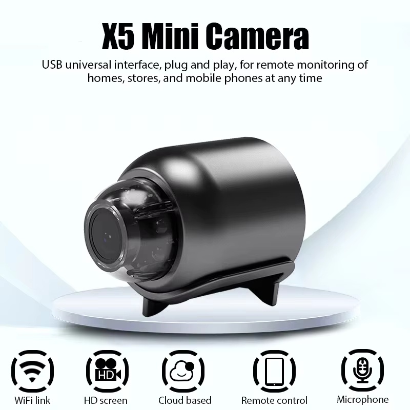 Compact Camera Mirrorless - Mini cámara X5 de 1080P, visión